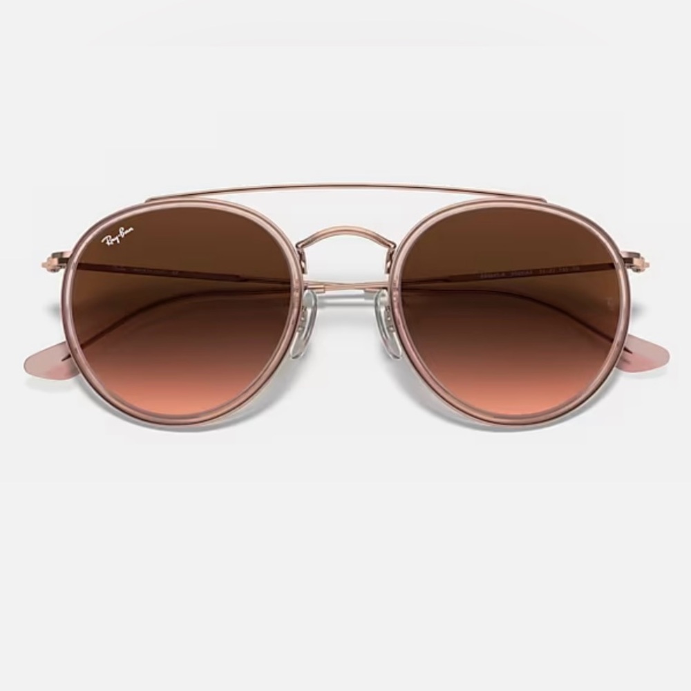 Round Rose Gold Ray-Ban Sunglasses